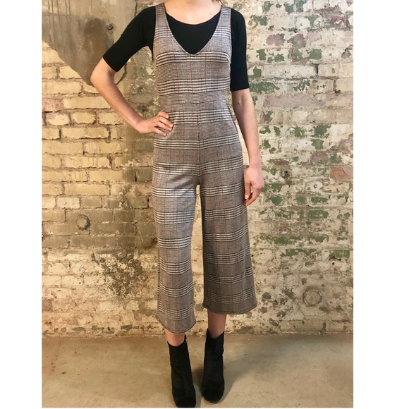 plaid jumpsuit forever 21